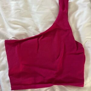 Babaton Fuchsia Asymmetric Top